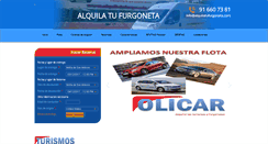 Desktop Screenshot of alquilatufurgoneta.com