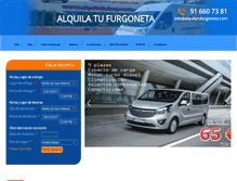 Tablet Screenshot of alquilatufurgoneta.com